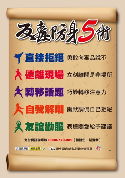 反毒害5招